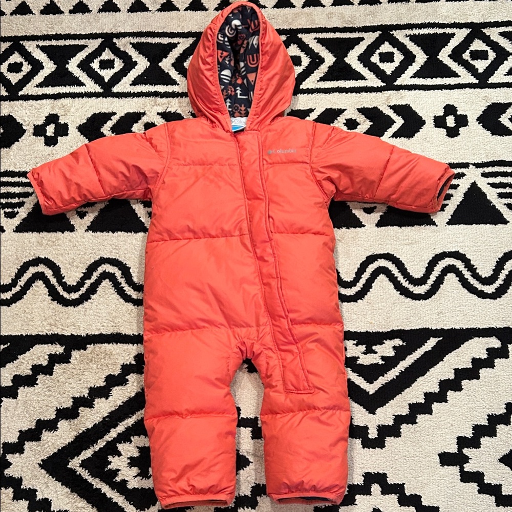 Columbia Bright Coral Infant Snowsuit